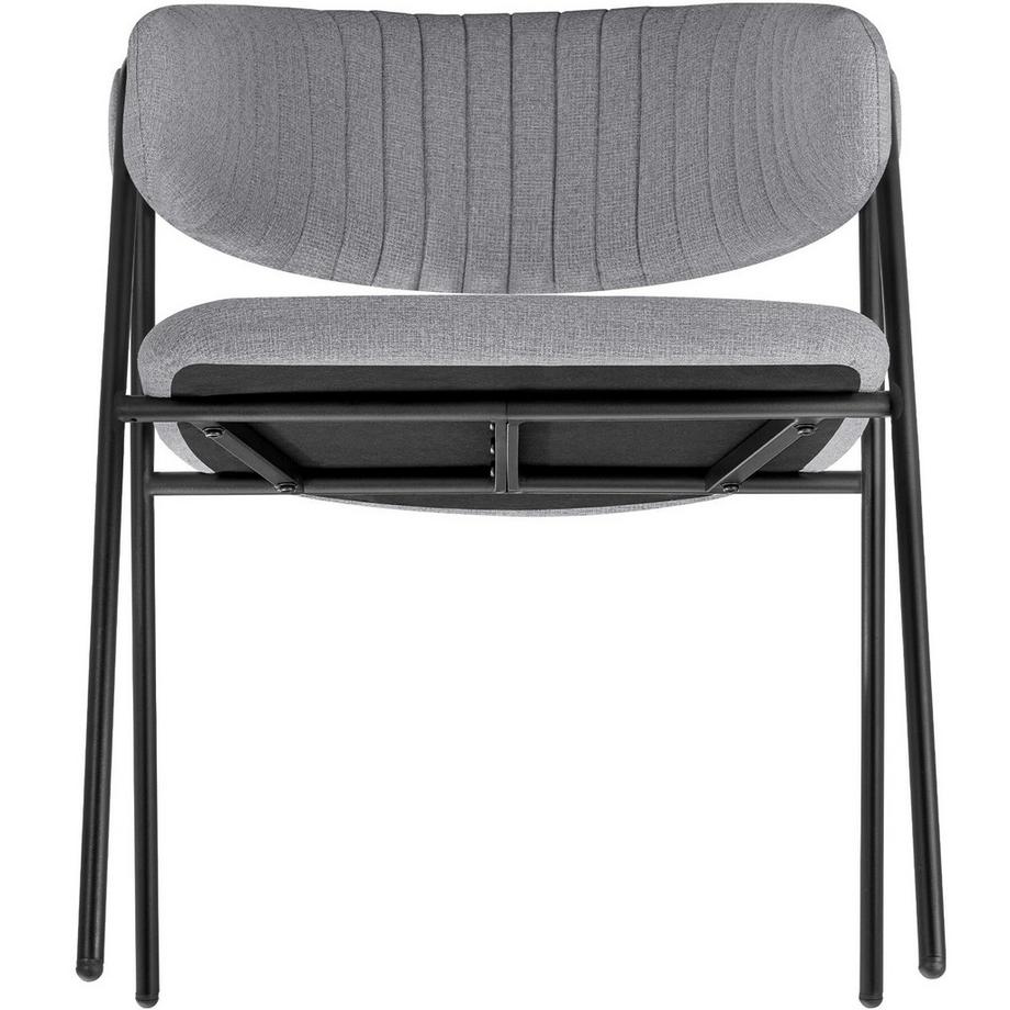 Tectake Fauteuil Bedano en tissu rembourré  