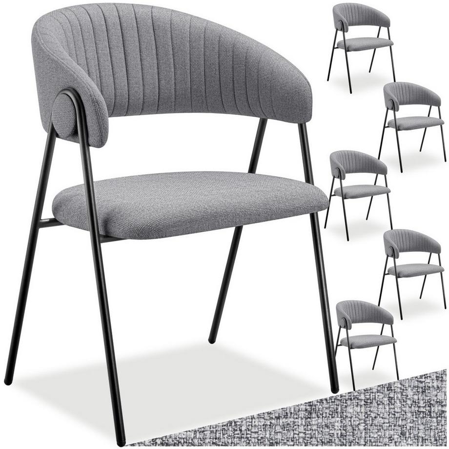 Fauteuil Bedano en tissu rembourré