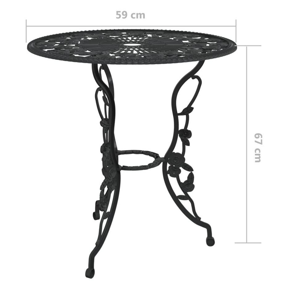 VidaXL set da bistrot Alluminio  