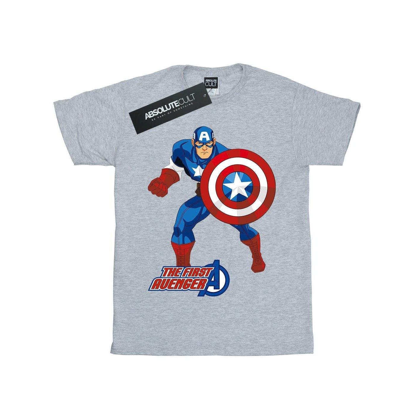 Image of The First Avenger Tshirt Damen Grau 3XL