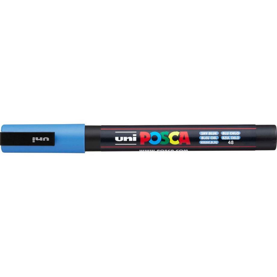uni-ball UNI-BALL Posca Marker 0,9-1,3mm PC3M SKY BLU himmelblau, Rundspitze  
