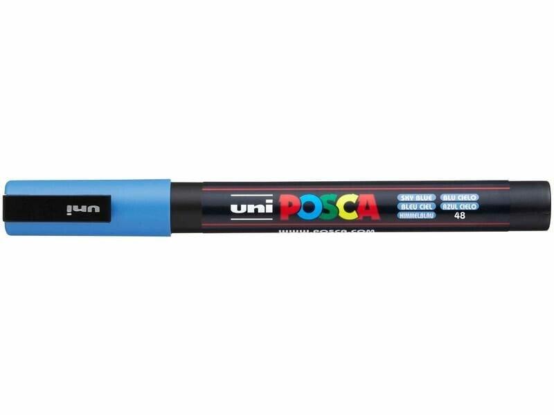 uni-ball UNI-BALL Posca Marker 0,9-1,3mm PC3M SKY BLU himmelblau, Rundspitze  