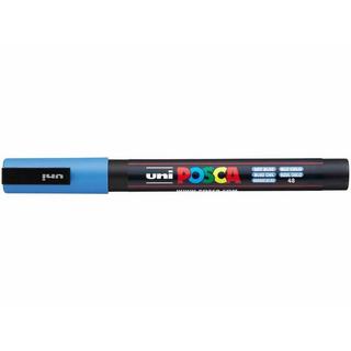 uni-ball UNI-BALL Posca Marker 0,9-1,3mm PC3M SKY BLU himmelblau, Rundspitze  