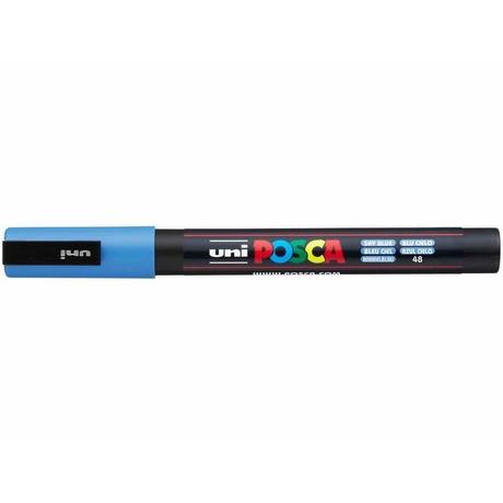 uni-ball UNI-BALL Posca Marker 0,9-1,3mm PC3M SKY BLU himmelblau, Rundspitze  