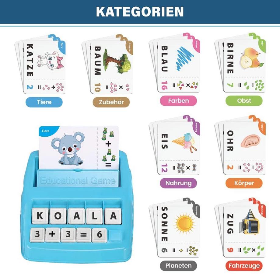 Activity-board  Buchstaben Lernspiel ABC lernen Vorschule Zahlen Schule Starter 1 Klasse 