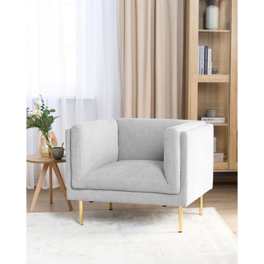 Beliani Sessel aus Stoff Modern MOEN  