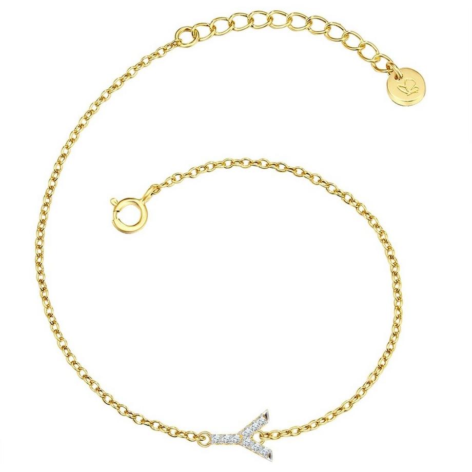 Femme Bracelet en argent Lettre Y