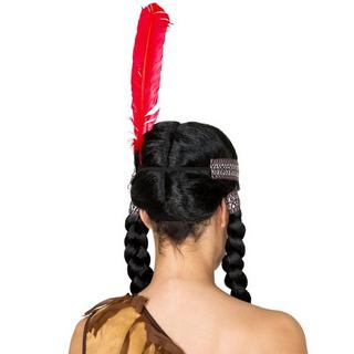 Tectake  Perücke Indianerin 