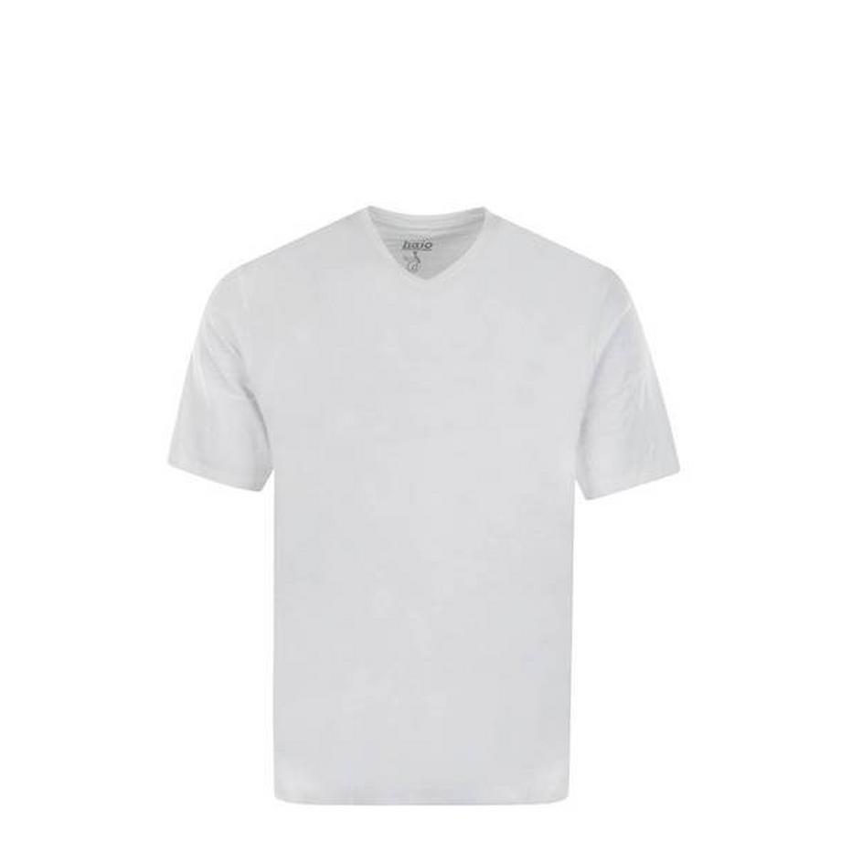 hajo 2er Pack Bequem sitzendes V-Ausschnitt T-Shirt  