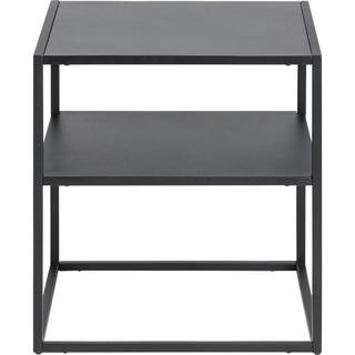 mutoni Table de nuit Modern Line 1 fond acier noir 45x40x50.5cm  