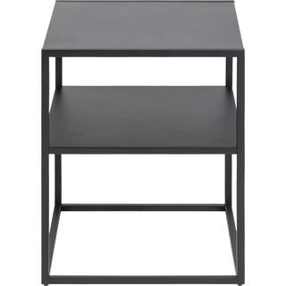 mutoni Table de nuit Modern Line 1 fond acier noir 45x40x50.5cm  