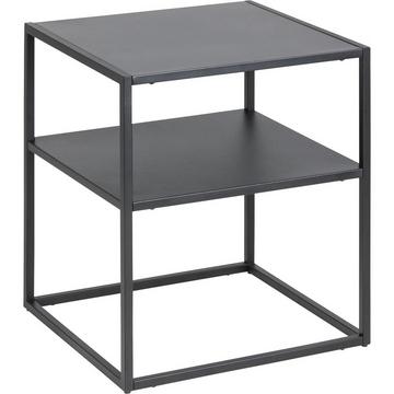 Table de nuit Modern Line 1 fond acier noir 45x40x50.5cm