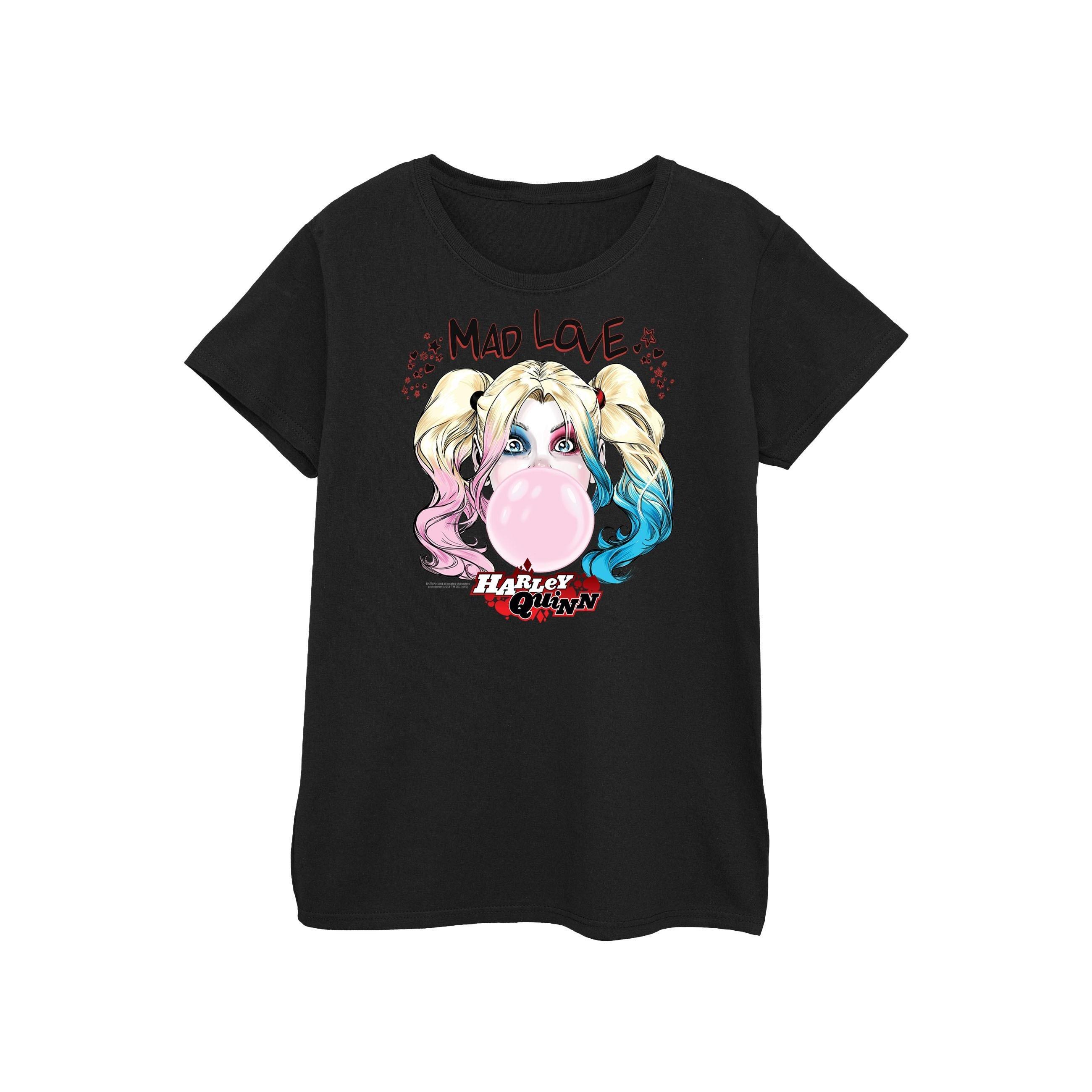 Image of Harley Quinn Mad Love Tshirt Damen Schwarz L