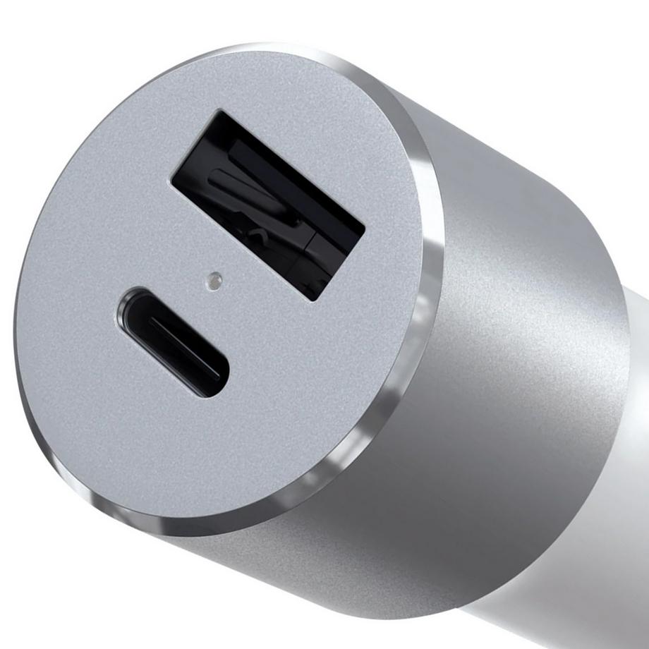 SATECHI  Caricatore auto 72W USB-C + USB grigio 