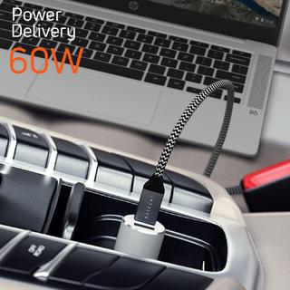 SATECHI  Caricatore auto 72W USB-C + USB grigio 