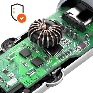 SATECHI  Caricatore auto 72W USB-C + USB grigio 