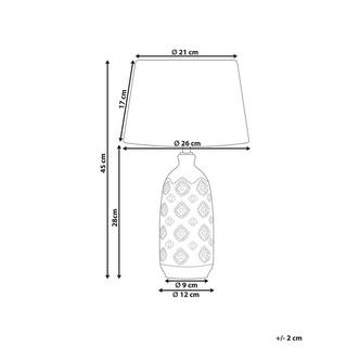 Beliani Lampe à poser en Céramique Traditionnel PALAKARIA  