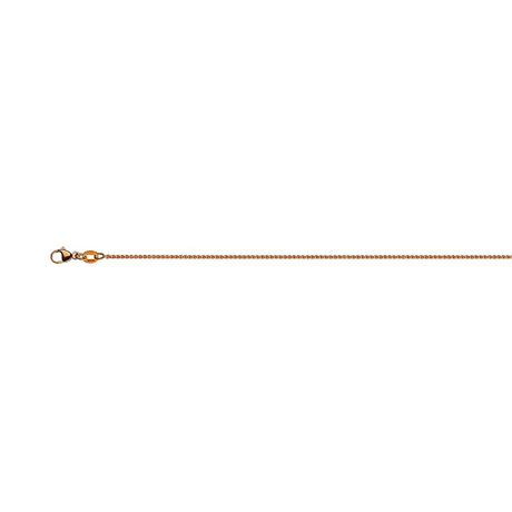 MUAU Schmuck  Collier Zopf Rotgold 750, 1.2mm, 45cm 