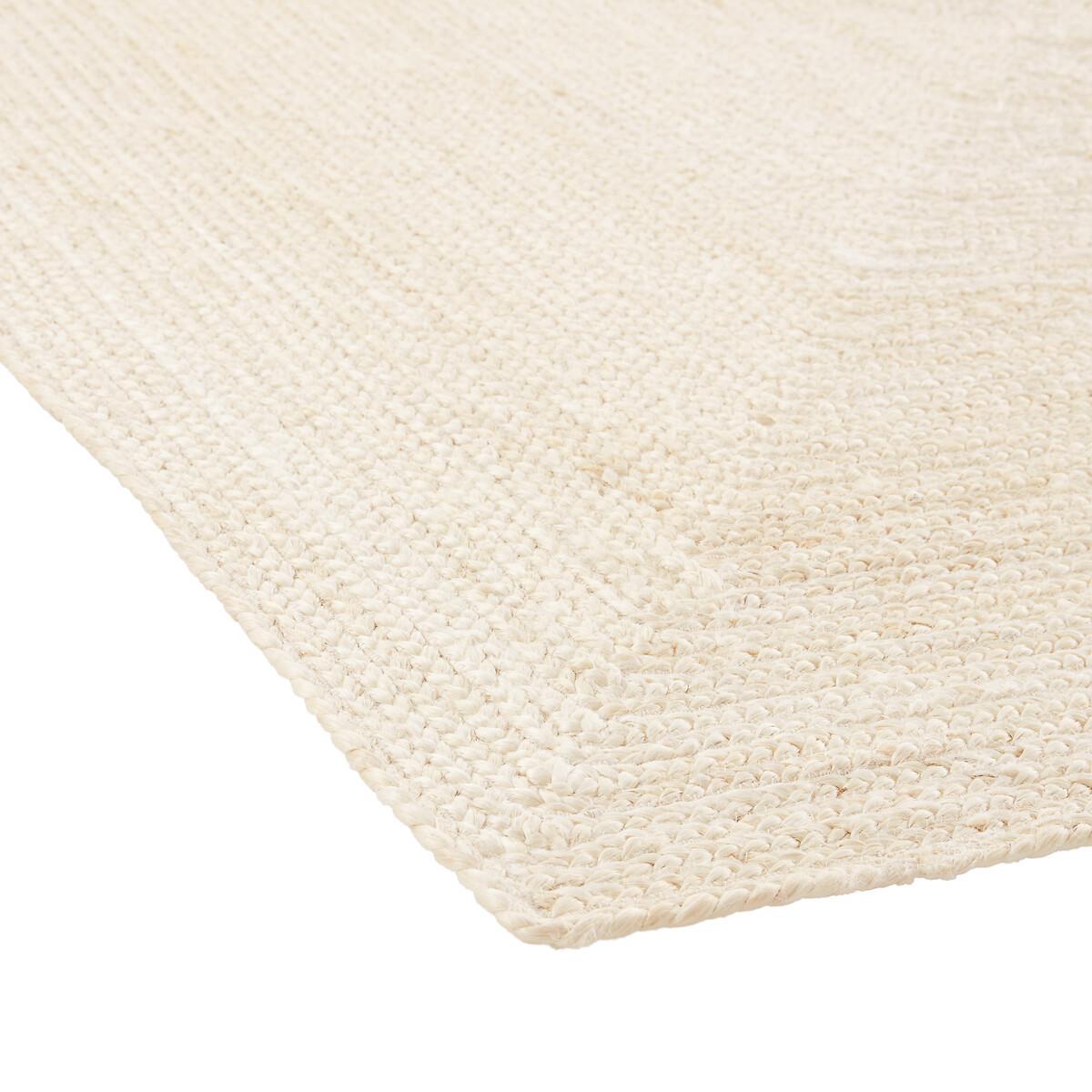 La Redoute Intérieurs Tapis carré jute blanchi  