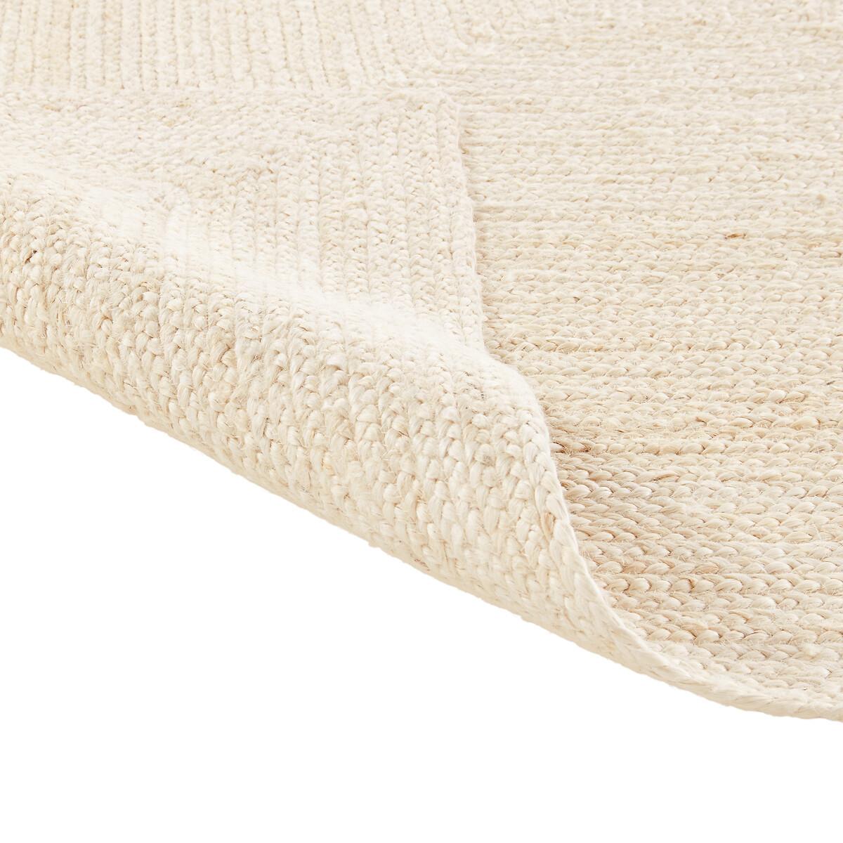 La Redoute Intérieurs Tapis carré jute blanchi  