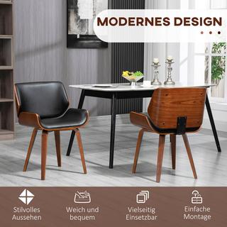 HOMCOM Chaises de salle à manger  