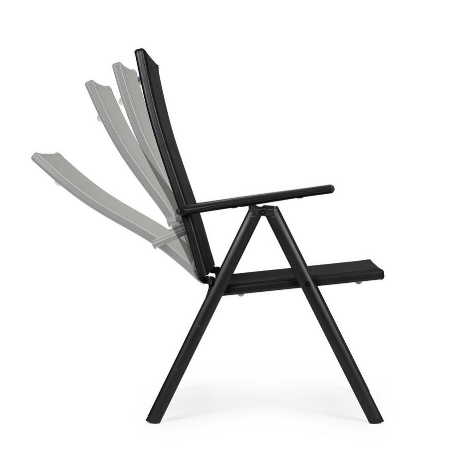 Northio 2er Set klappbare Gartenstühle, verstellbare Rückenlehne  