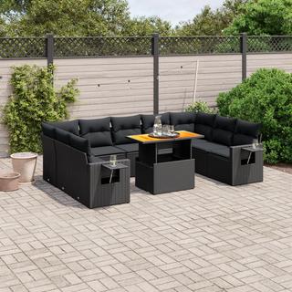 VidaXL set divano da giardino Polirattan  