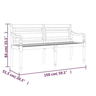 VidaXL panchina Teak riciclato  