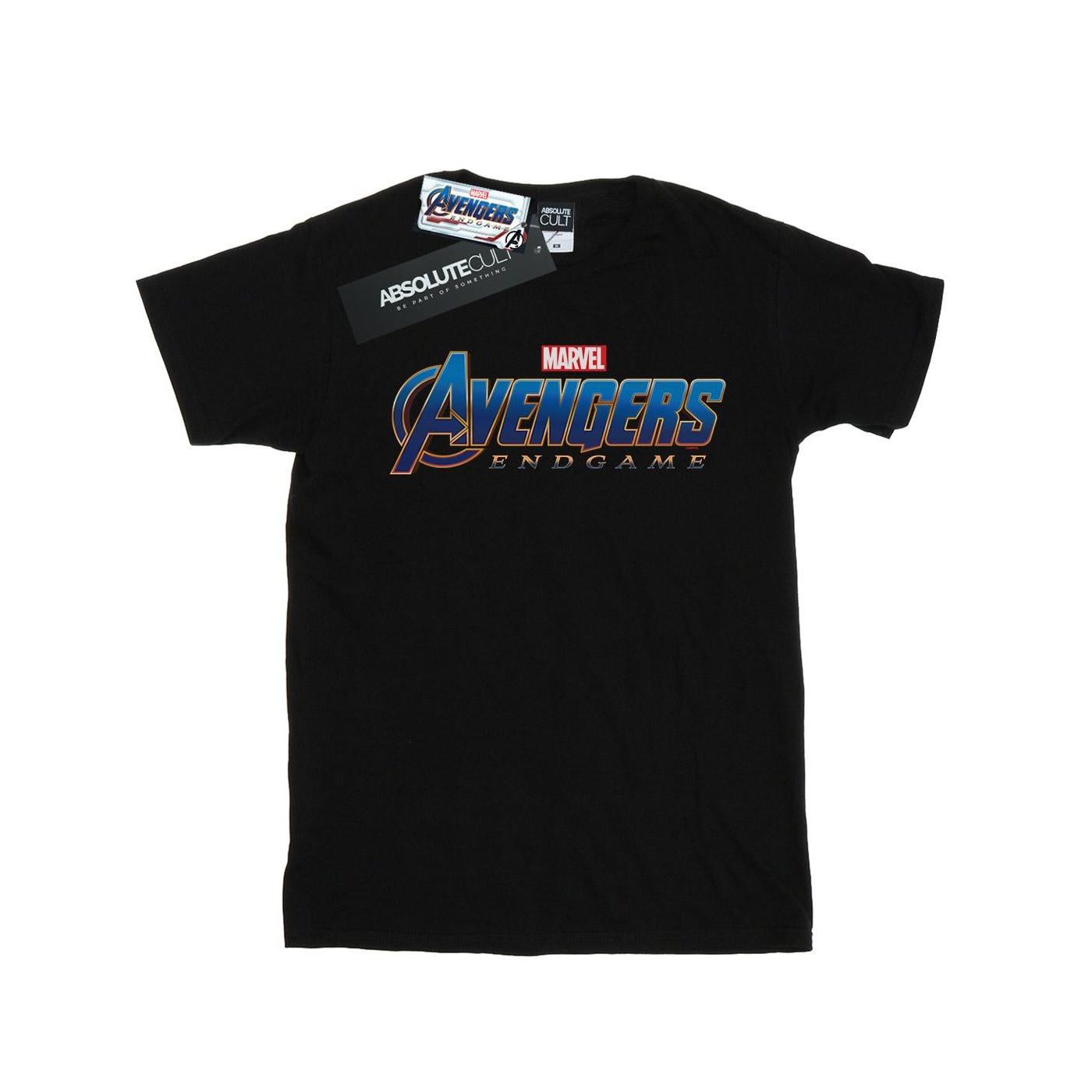 Image of Avengers Endgame Logo Tshirt Damen Schwarz M