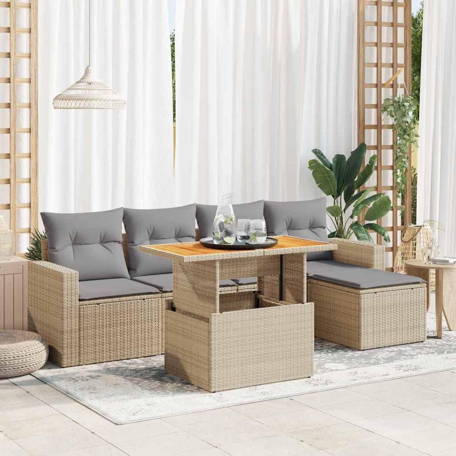 VidaXL Garten sofagarnitur poly-rattan  