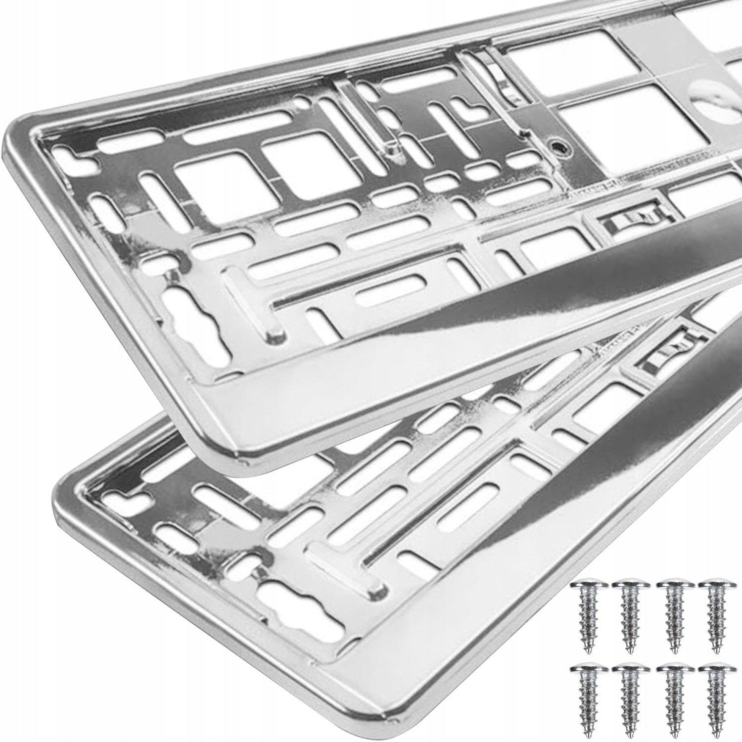 Xtrobb  Kennzeichenhalter - Silber - 2 Stk 