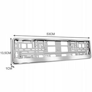 Xtrobb  Kennzeichenhalter - Silber - 2 Stk 