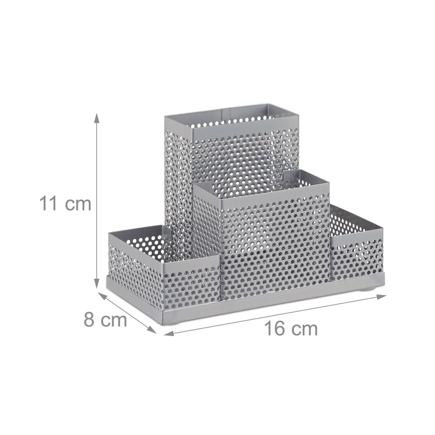 B2X Organizer da scrivania in metallo traforato  