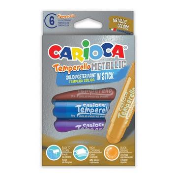 CARIOCA Posterfarbe Temperello Met. 6 Stück