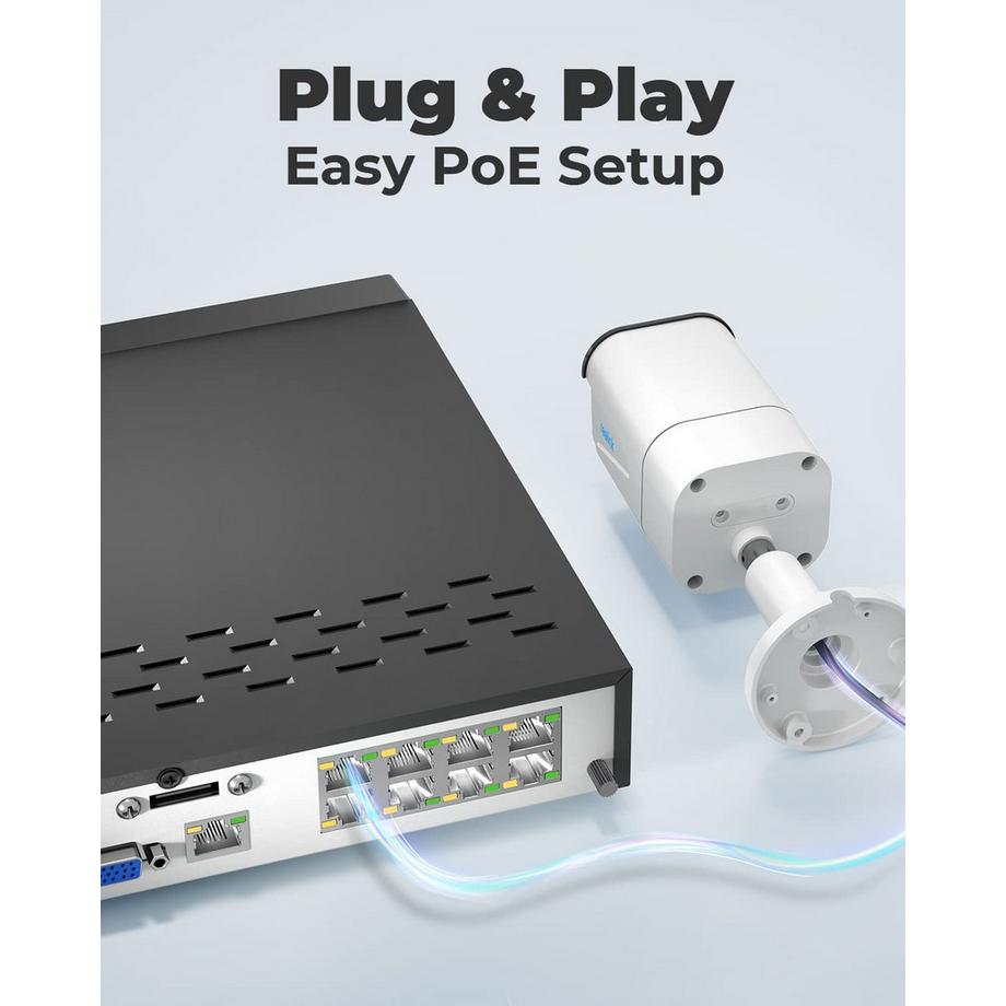 Reolink  Sistema NVS8-12MD4 8K con 4 telecamere 