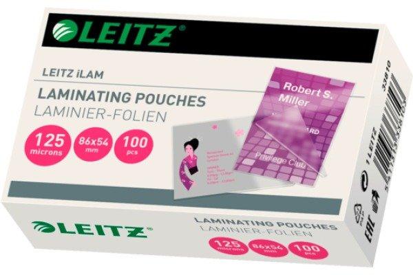 Leitz  LEITZ Laminiertasche 54x86mm 33810 glanz, 125my 100 Stk 