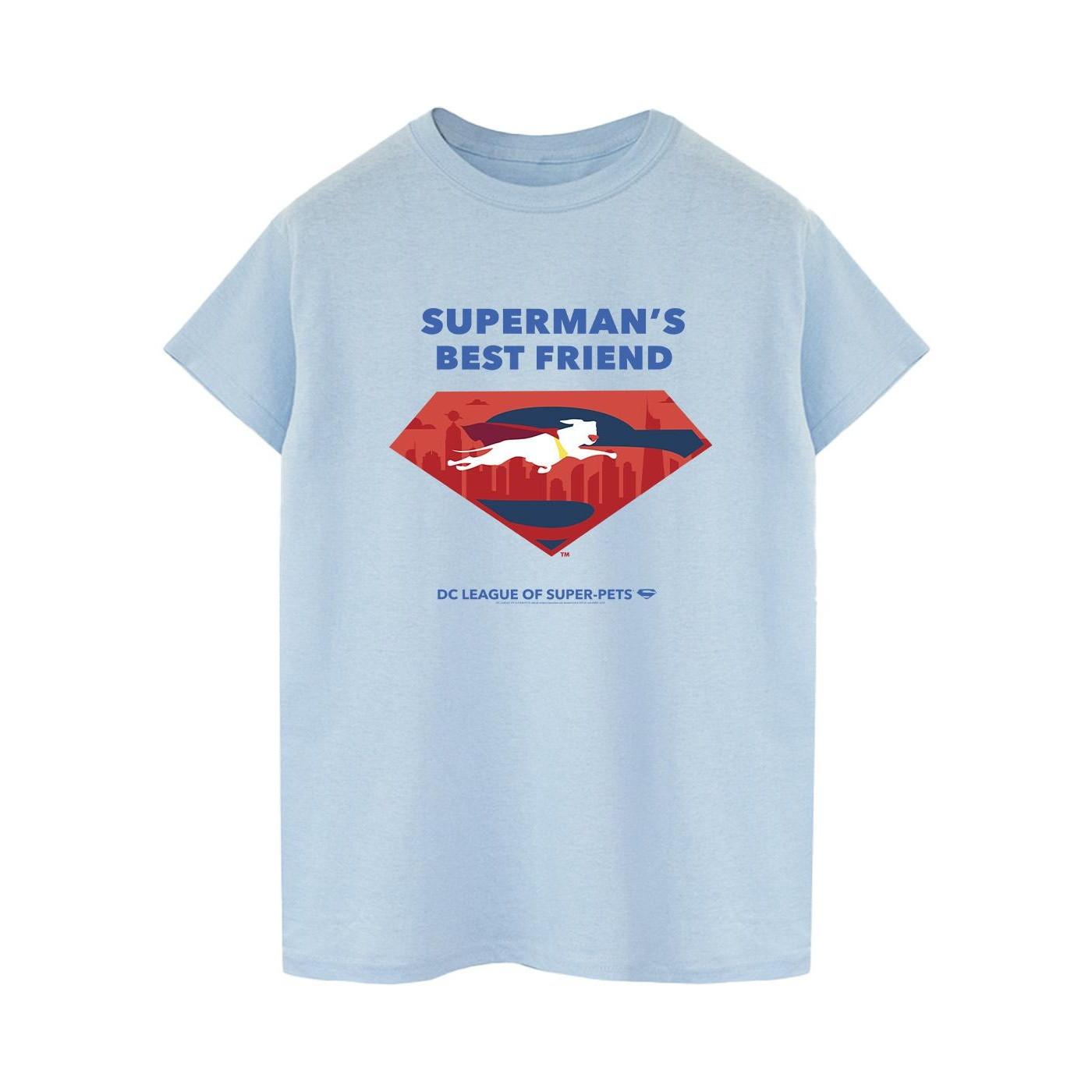 Image of Dc League Of Superpets Superman's Best Friend Tshirt Damen Blau XXL