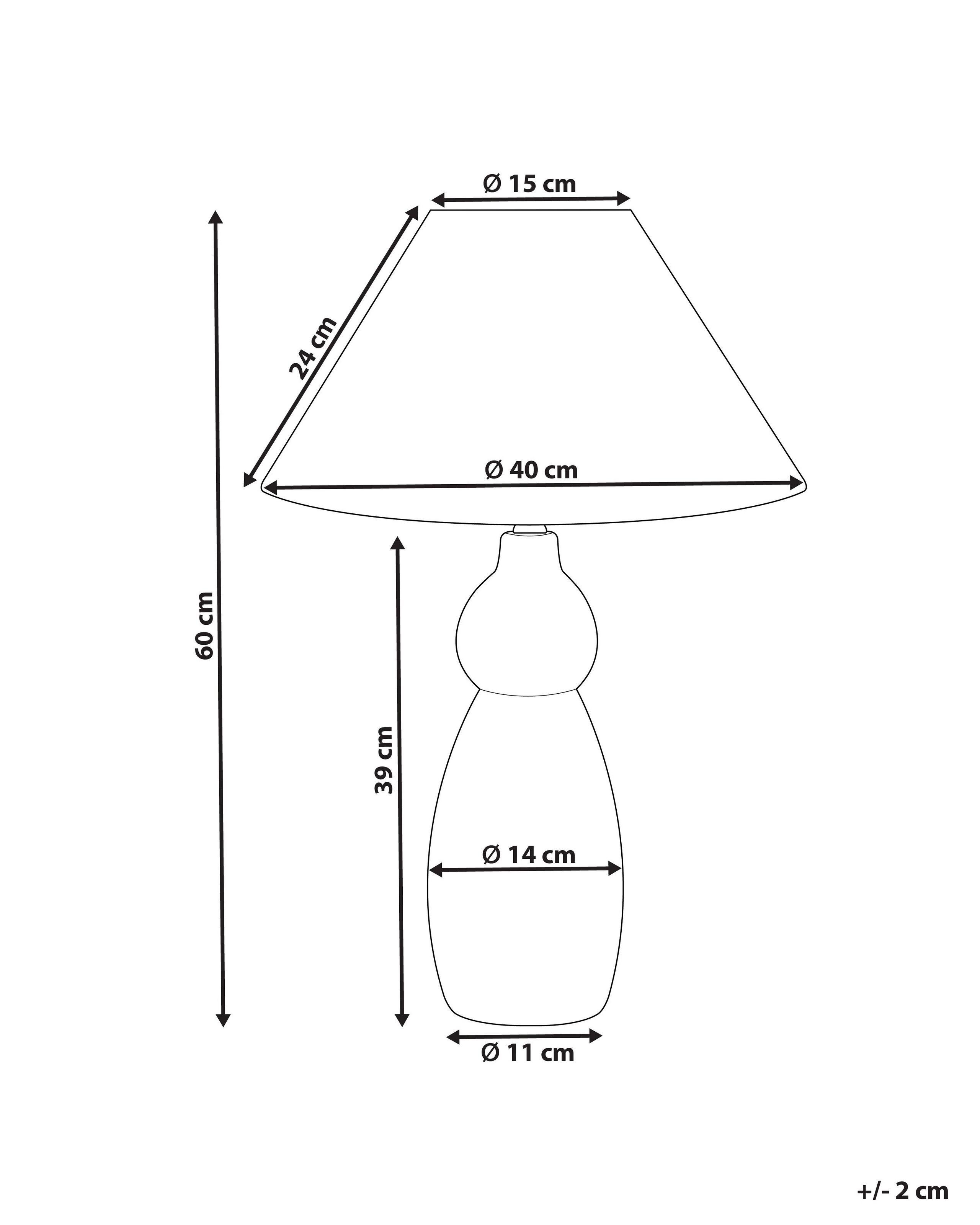 Beliani Lampe à poser en Céramique Traditionnel MATINA  