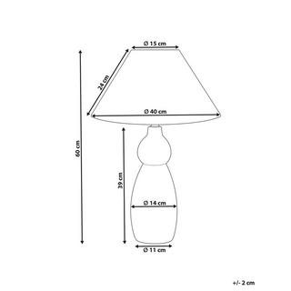 Beliani Lampe à poser en Céramique Traditionnel MATINA  