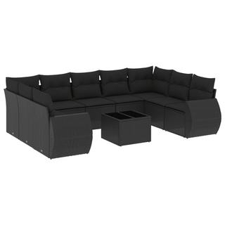 VidaXL set divano da giardino Polirattan  