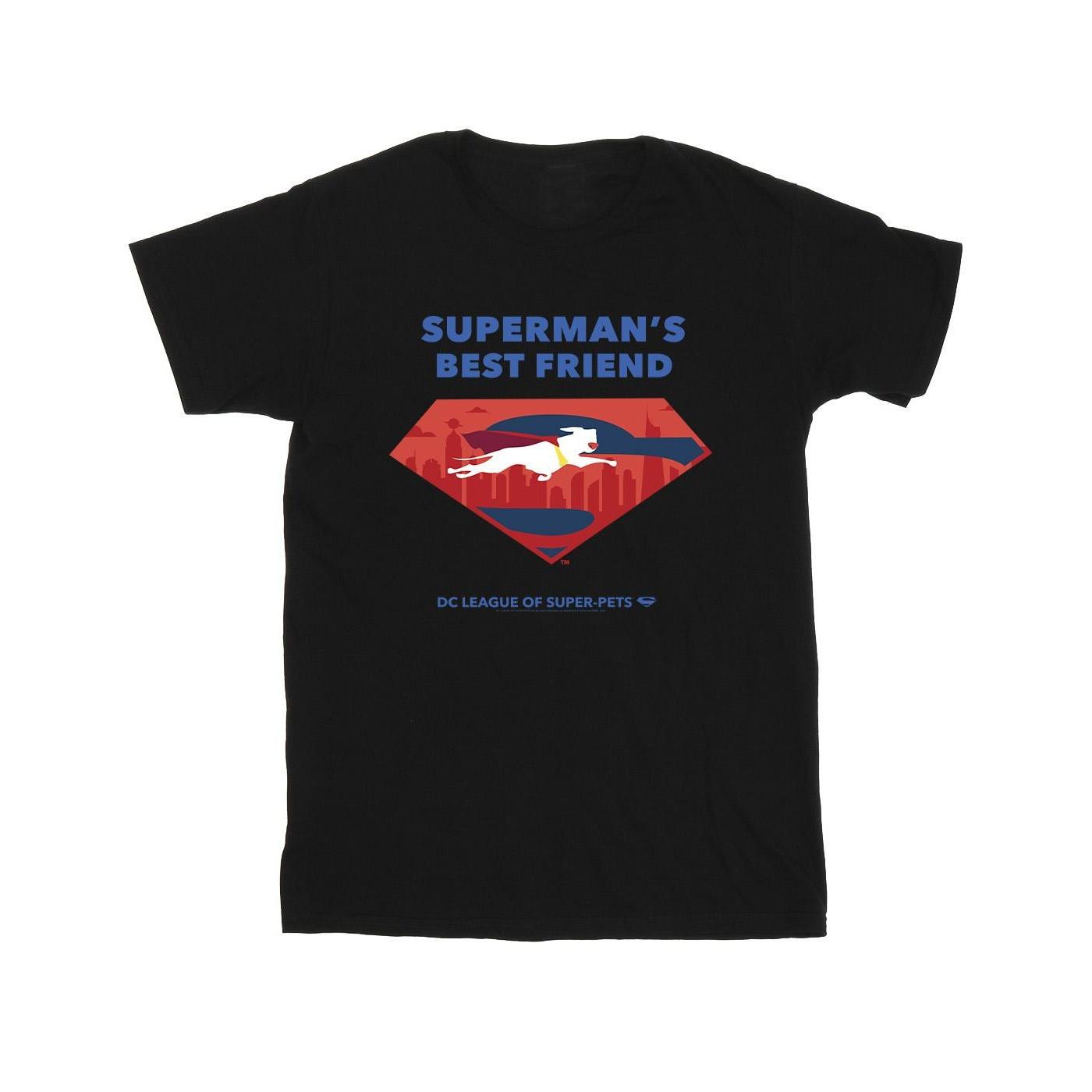 Image of Dc League Of Superpets Superman's Best Friend Tshirt Herren Schwarz S