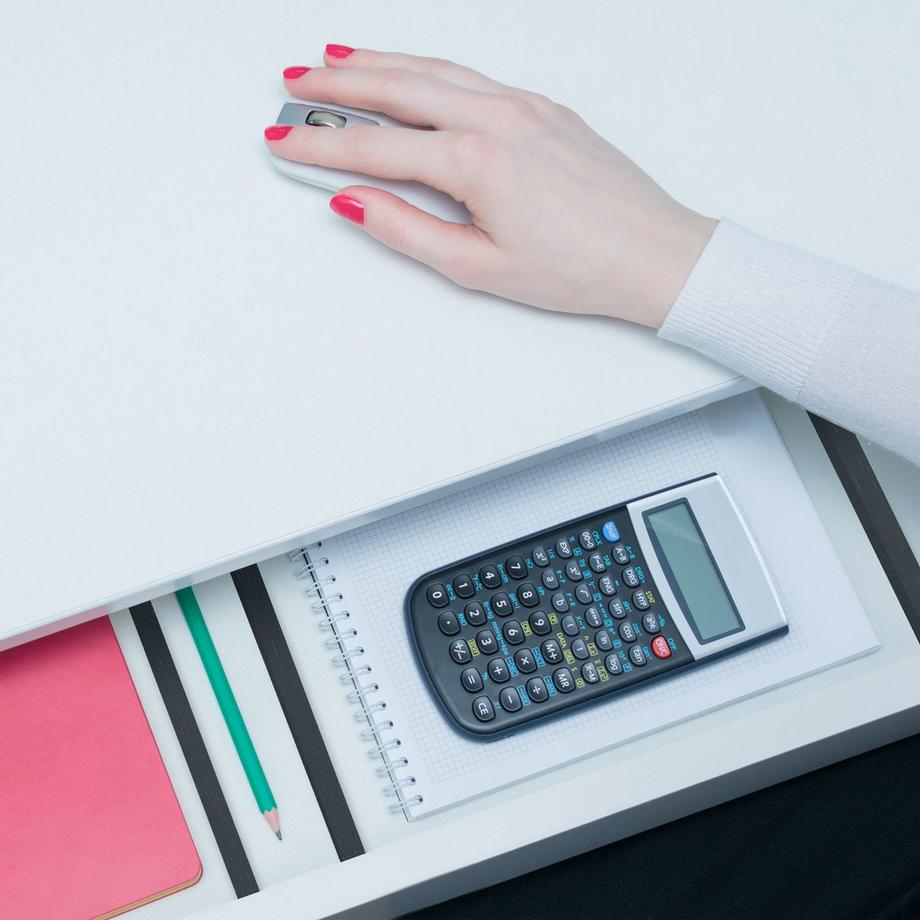 B2X set di 4 divisori per cassetti in nero  