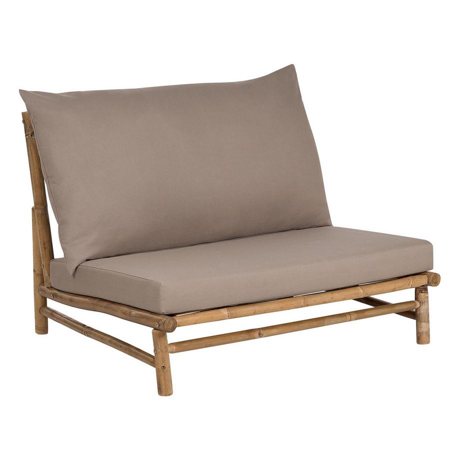 Beliani Set lounge pour jardin en Bambou Rustique TODI  