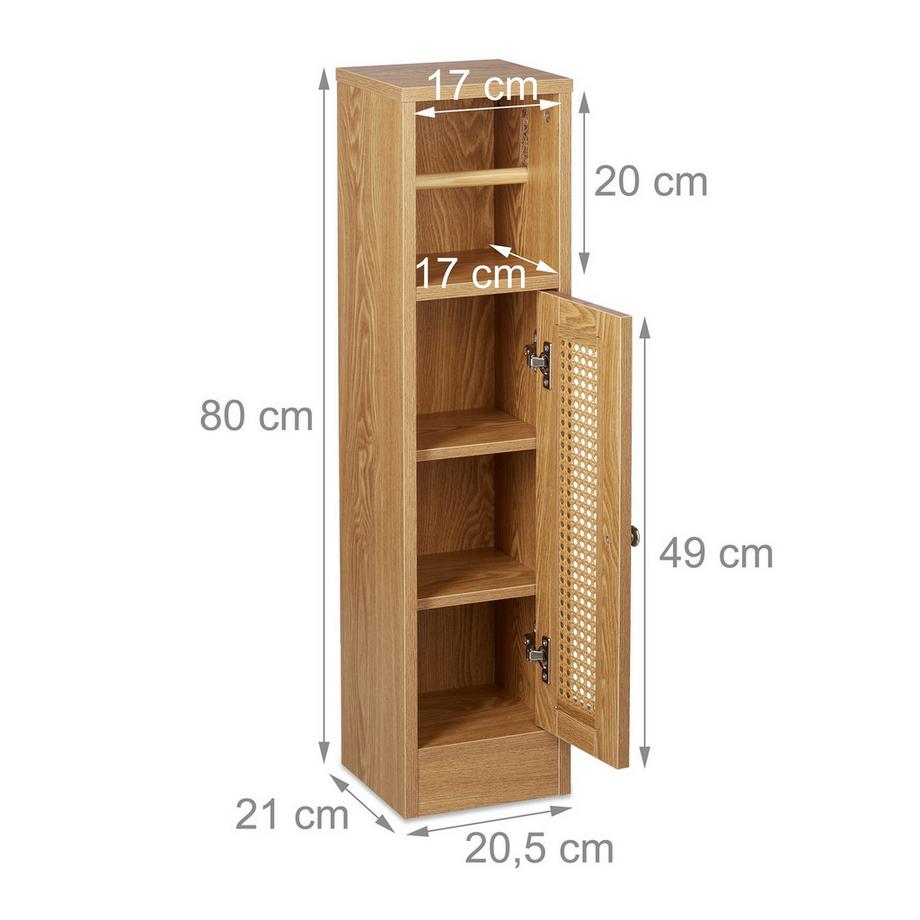 Northix Mobiletto da bagno con contenitore  