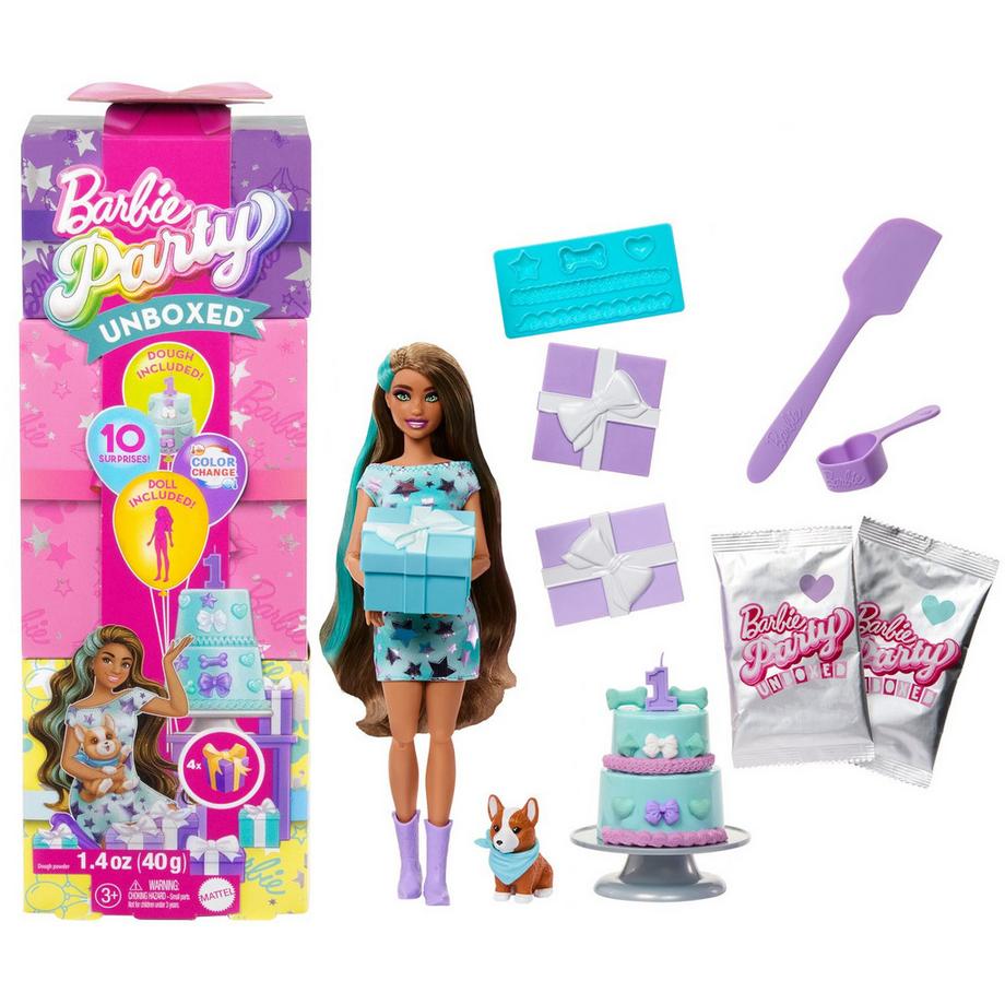 Barbie  Unboxed Haustier Geburtstagsparty 