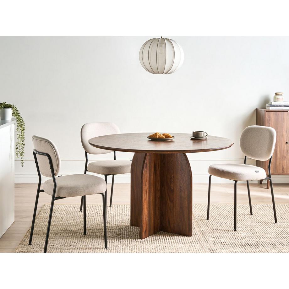 Beliani Tavolo da pranzo en Fibra a media densità (MDF)  YARRA  