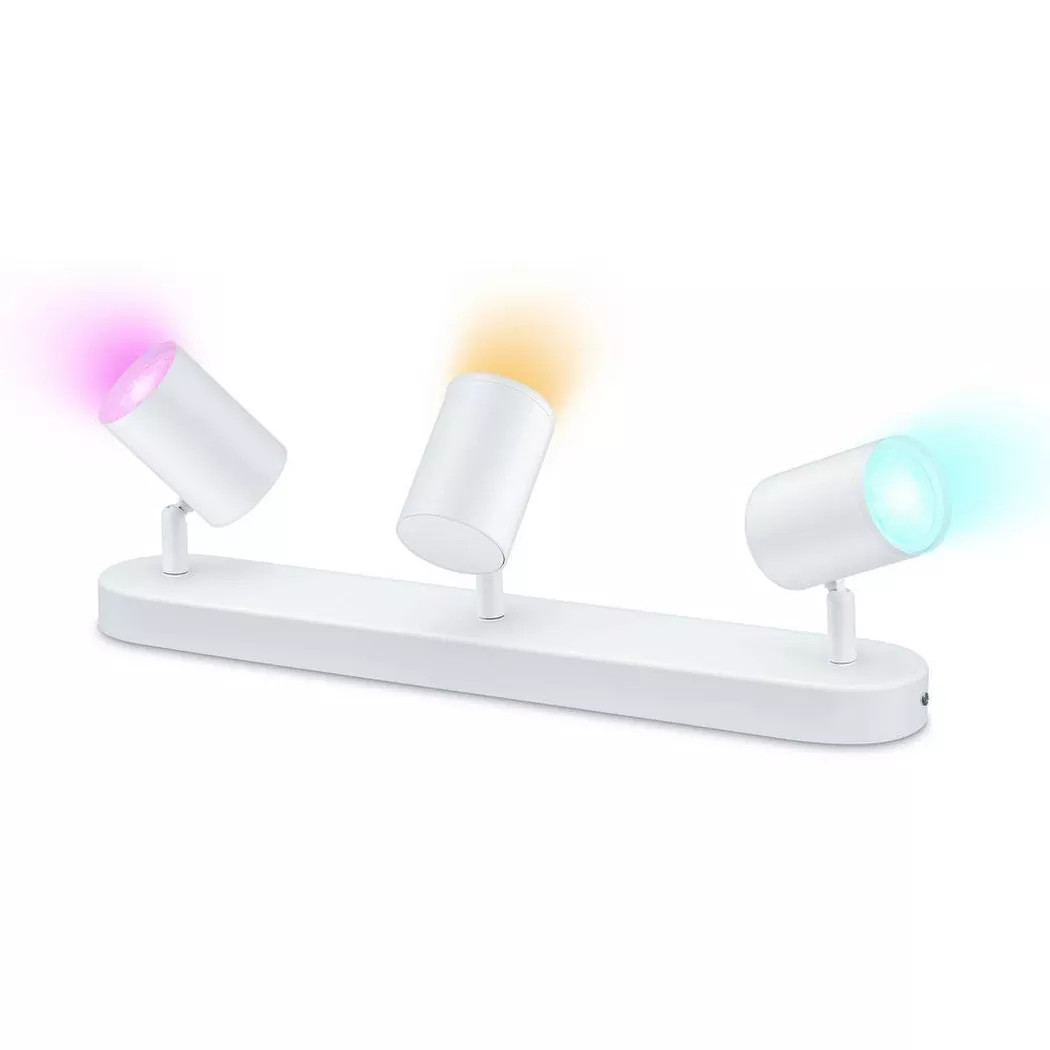WIZ – IMAGEO Spots Deckenleuchte Tunable White & Color 3x5W Einzelpack, One Size, Weiss