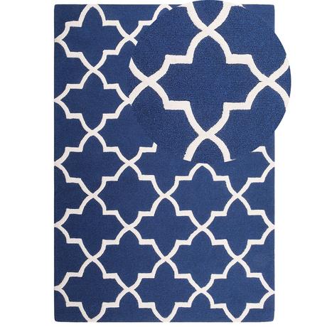 Beliani Tapis en Laine Moderne SILVAN  