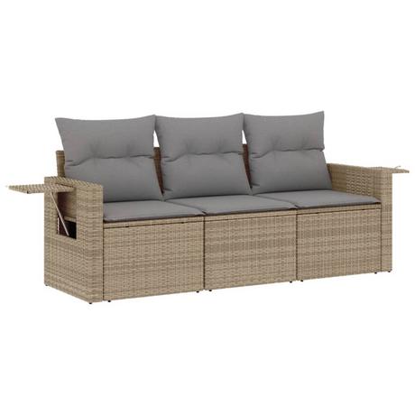 VidaXL set divano da giardino Polirattan  