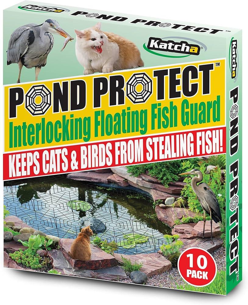 Katcha Protection de bassin flottante (Lot de 10) – Protection modulable pour poissons et étangs  